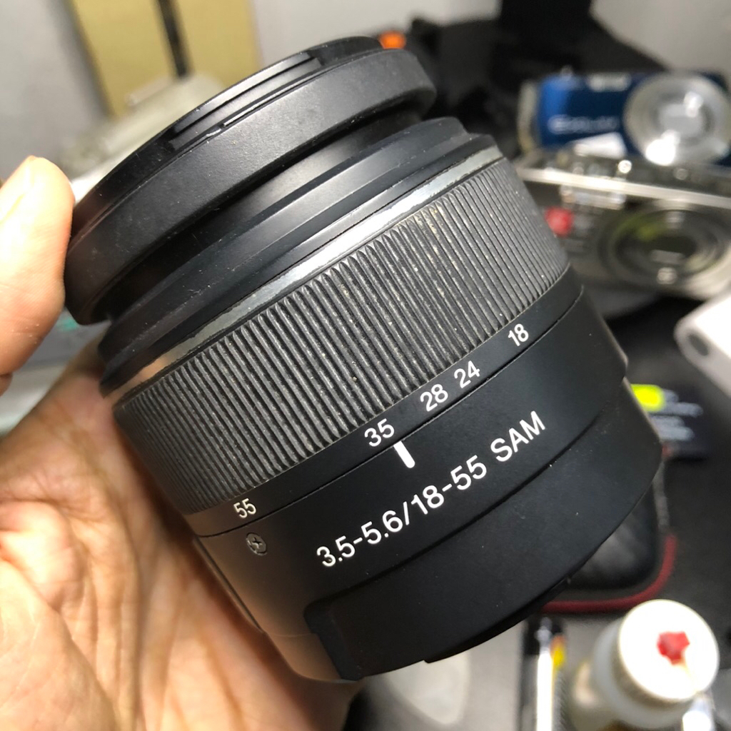 lensa sony 18-55mm SAM bekas