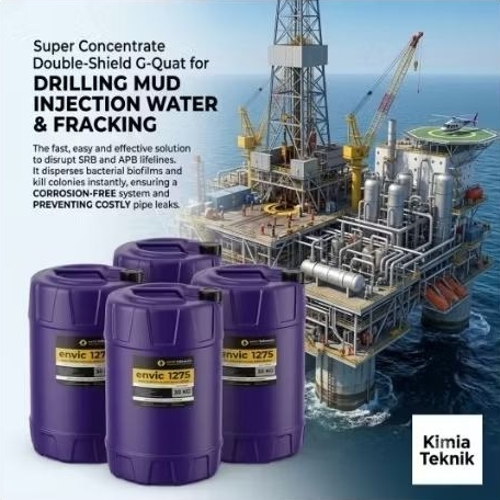 BIOCIDE Drilling Mud Injection Water Fracking Operation / G-Quat Double Shield Biocide Oilfield / Co
