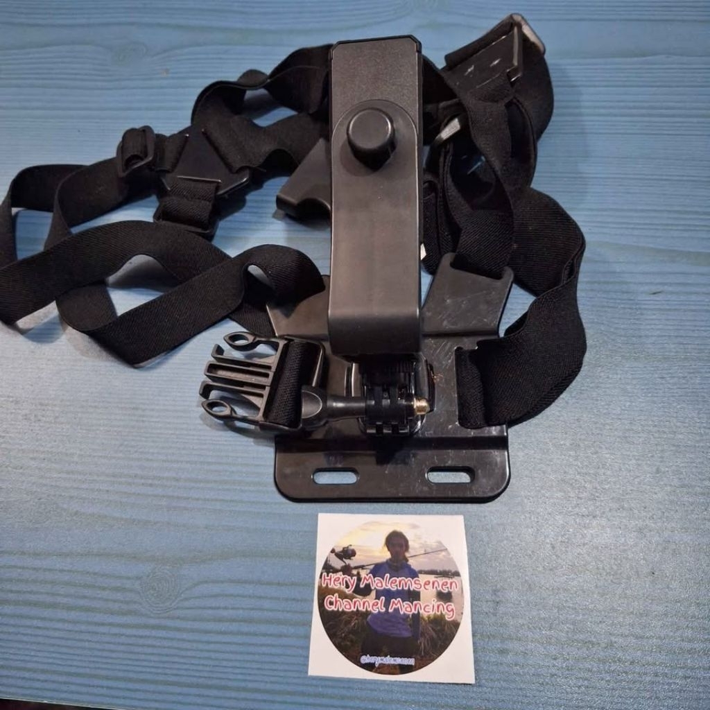 CHEST HOLDER BLACK SECOND FOR SMARTPHONE ANDROID IPHONE IOS CONTENT CREATOR. PENYANGGA HP MURAH DIPA