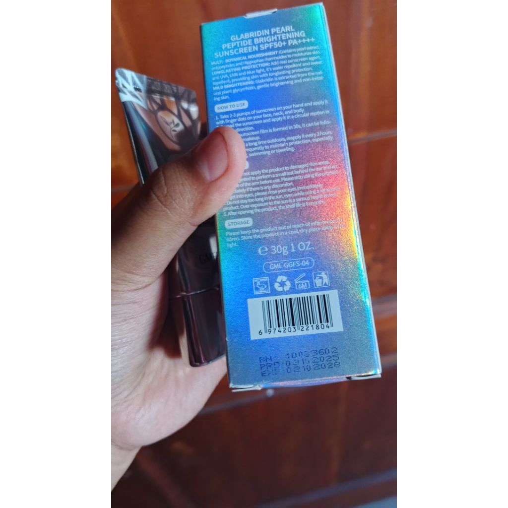 preloved gmeelan sunscreen 95% exp 2028