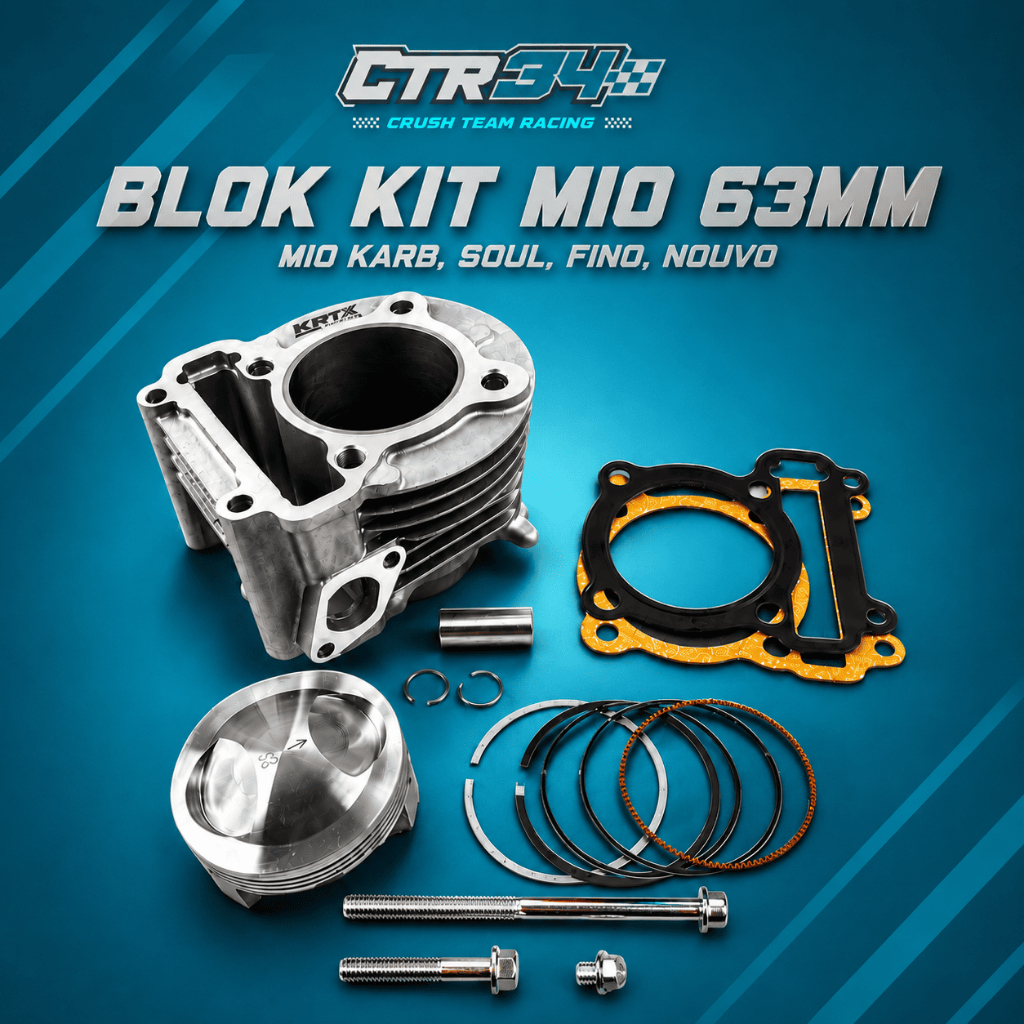 BLOK SEHER BORING PAKET BORE UP KRT YAMAHA MIO 63MM