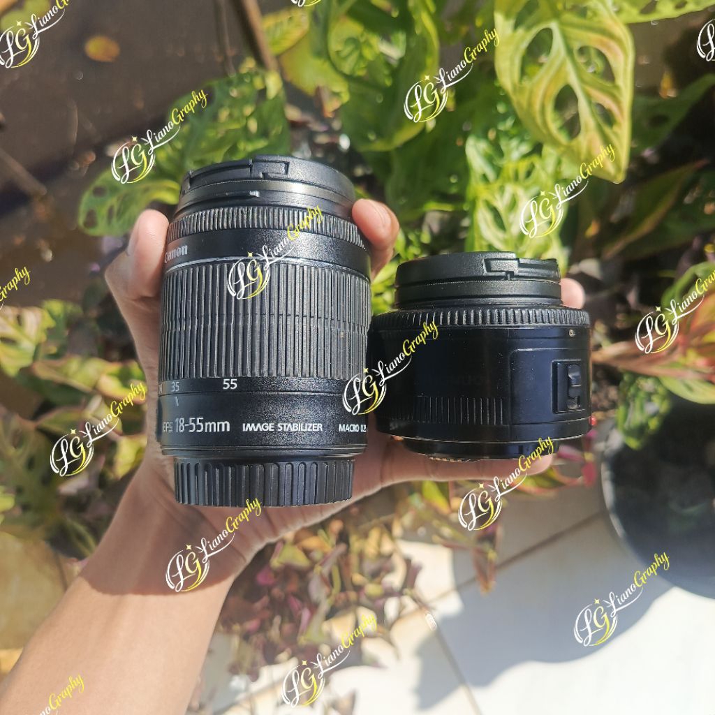 Lensa Kit stm dan fix yn for canon second/bekas