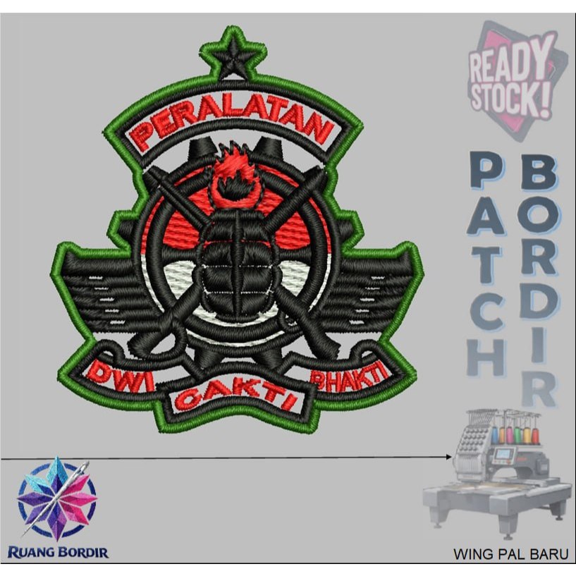 BREVET WING PDL TNI AD PERKERAS MIKA BORDIR EMBROIDERY - RUANG BORDIR