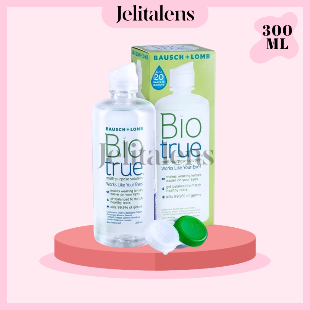 Cairan Pembersih Softlens Bio True 300ml / Cairan Soflens Bio True 300ml / Air Softlens Bio True 300