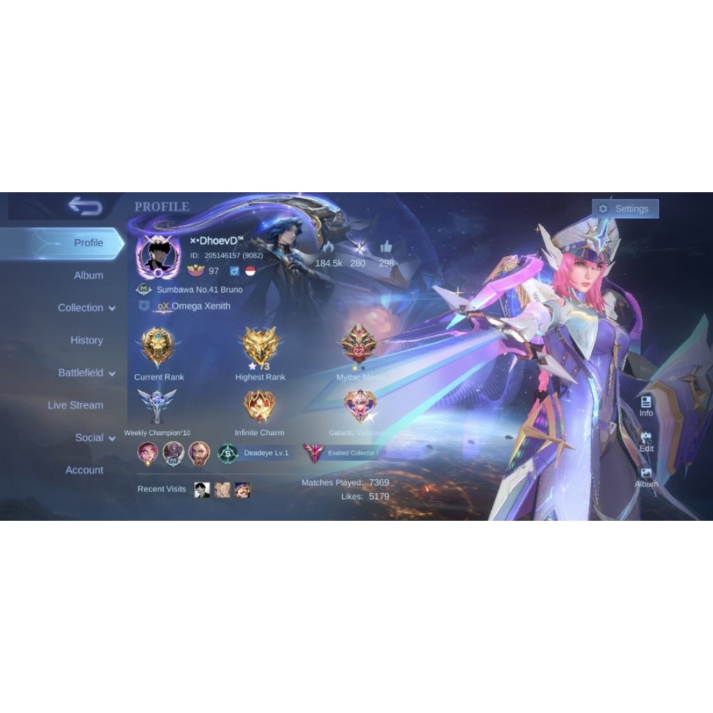Akun Mobile Legend Afdho