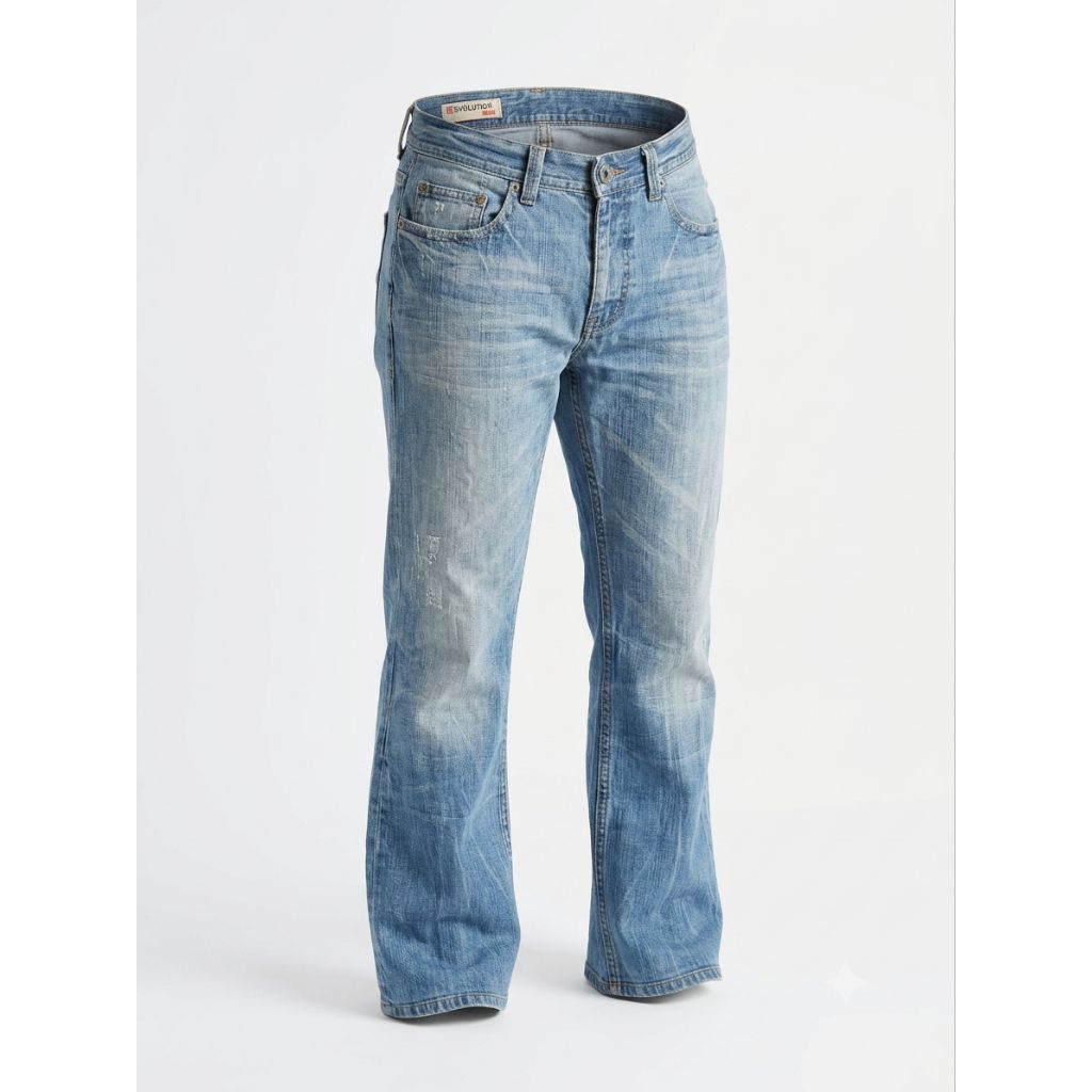 Celana Jeans Bootcut bekas/second/pl/preloved Levis Denim merk Polham, jeans bootcut, levis bootcut,