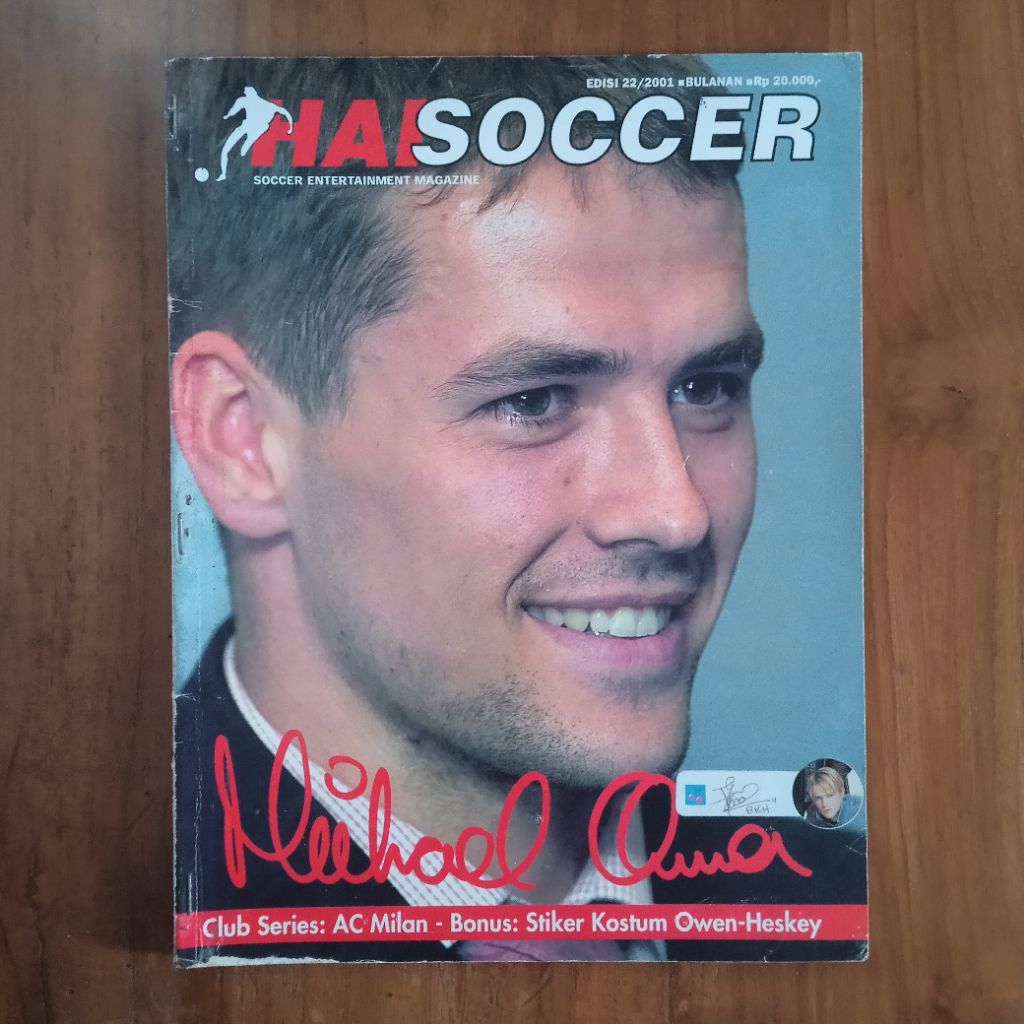 Buku Majalah HaiSoccer Hai Soccer Edisi Michael Owen