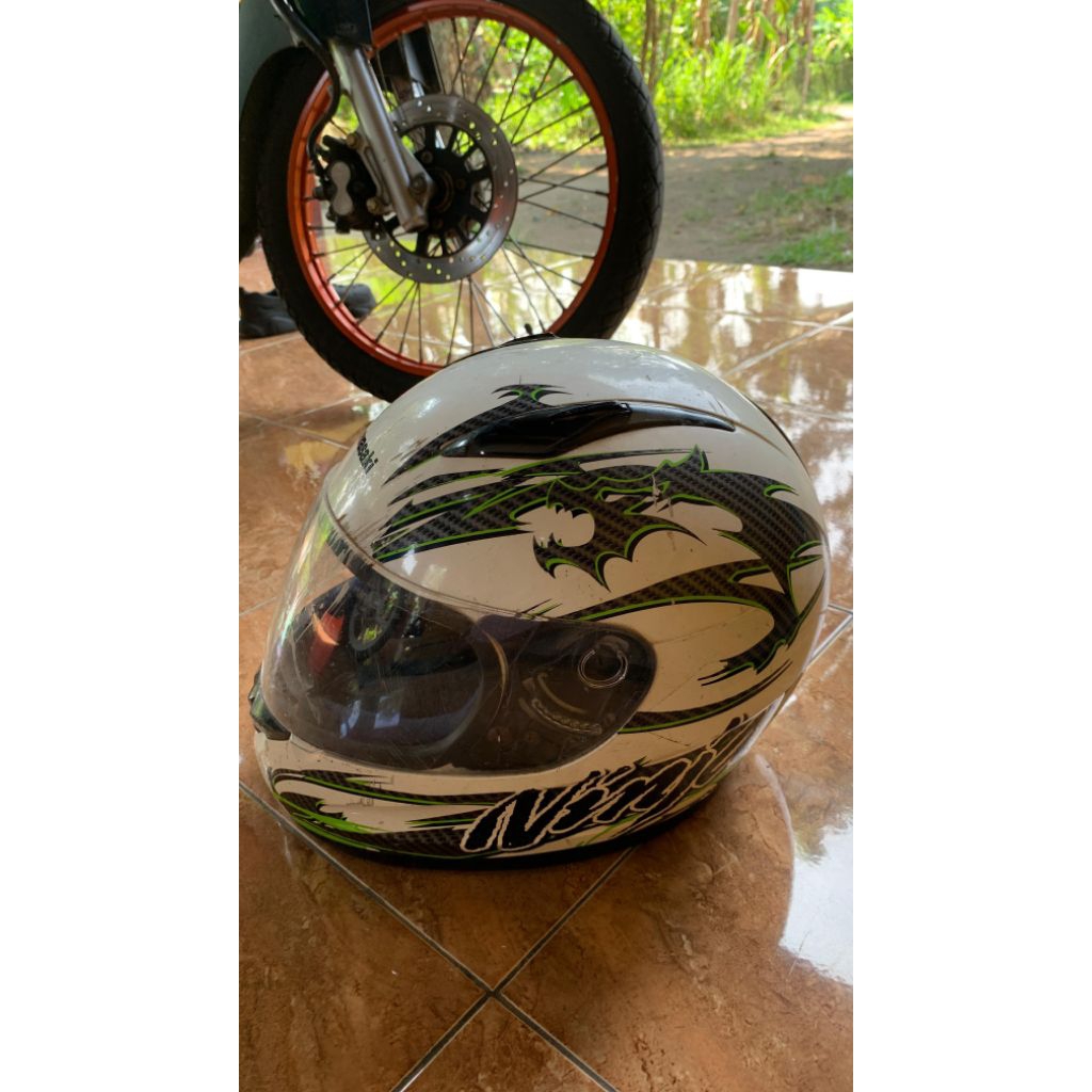 Helm Full Face kawasaki Ninja F1 Helm Trabas