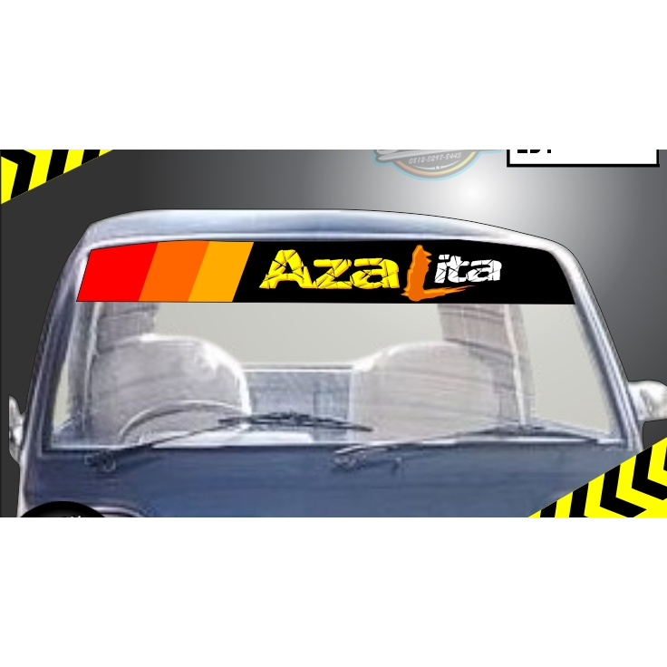 STIKER CARRY BAGONG KACA ATAS DEPAN PRINTING DEKAL VARIAS MOBIL PICKUPI LAMINASI
