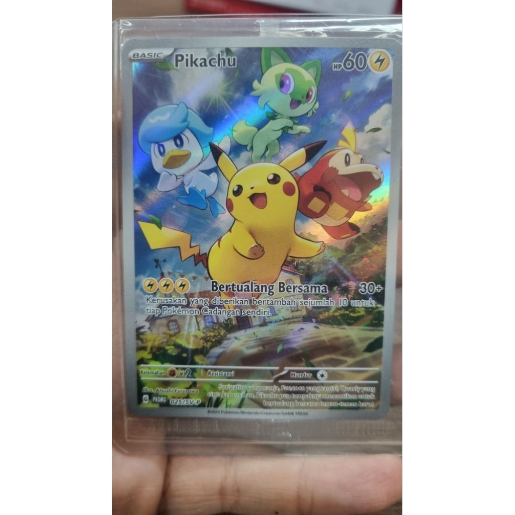 Pikachu Promo Paldea Sealed TCG Bahasa Indonesia