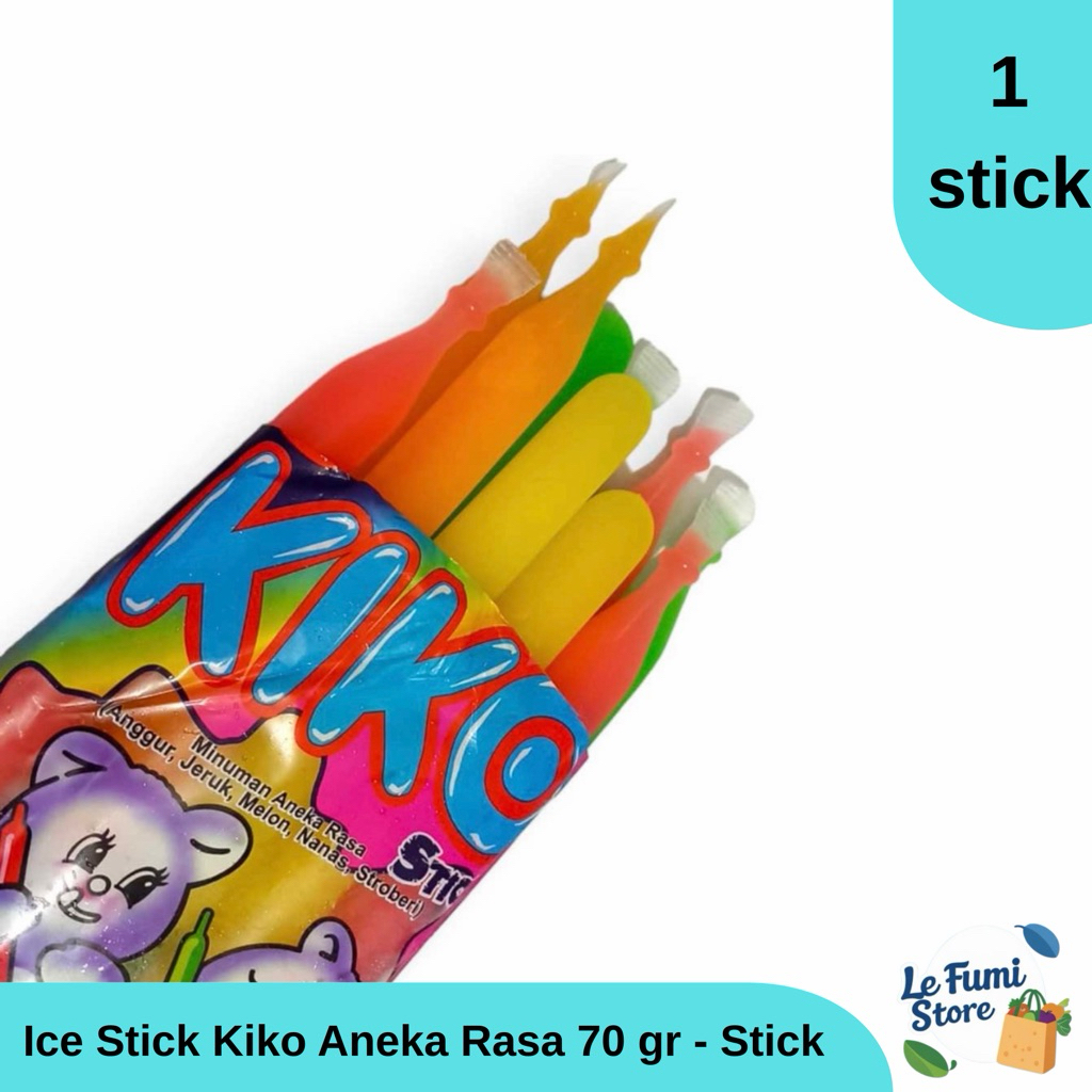 Ice Stick / Es Lilin / Es Potong Kiko Aneka Rasa 70 gr - Stick