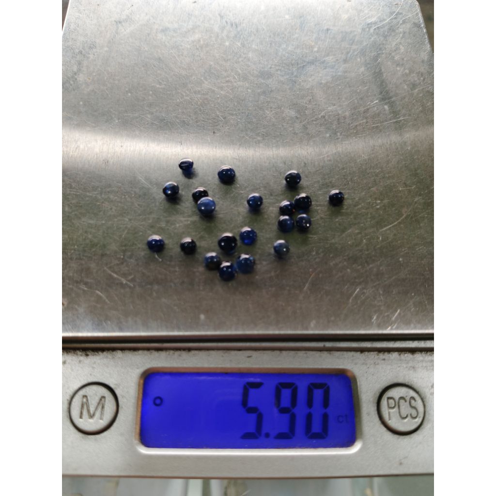 Natural Blue Sapphire Cabochon Tabur  5.9 ct