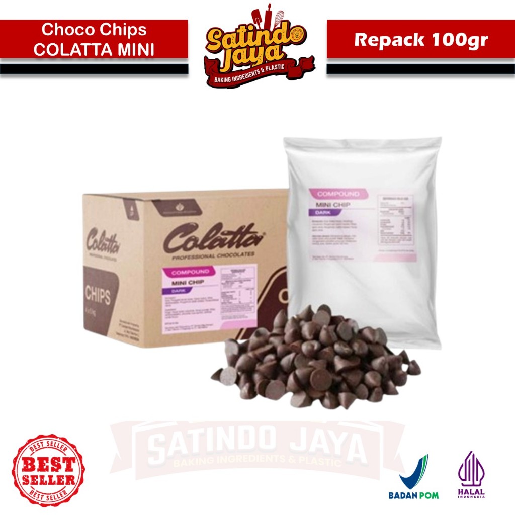 COLATTA MINI CHIPS 100gr - Choco Chips Model Kerucut Kecil - Harga Bertingkat