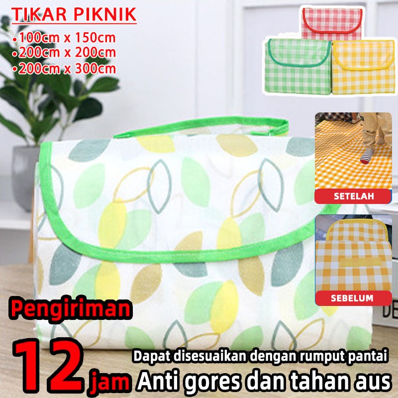 [Kualitasting] kain alas piknik tikar piknik waterproof estetik tikar piknik polos tikar aesthetic p