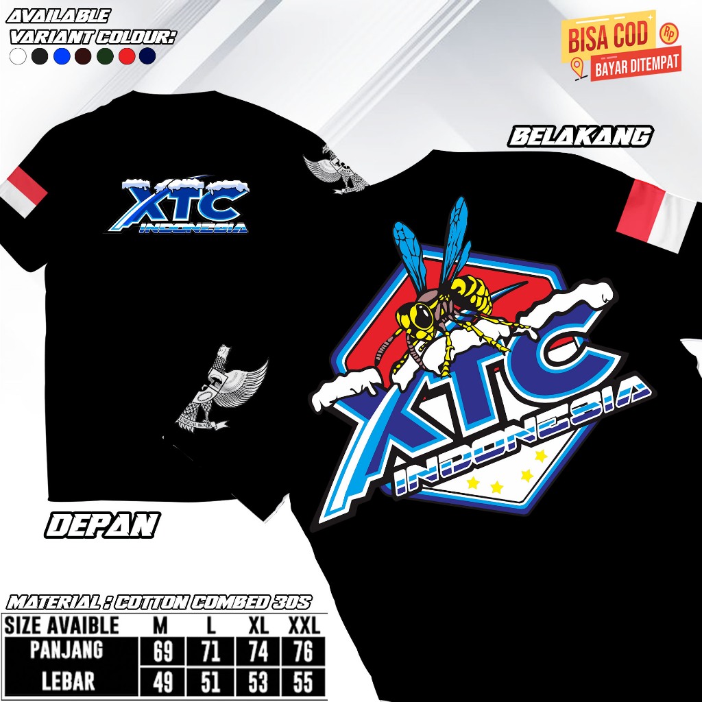 Kaos XTC Baju XTC Kaos XTC Indonesia Murah - High Quality