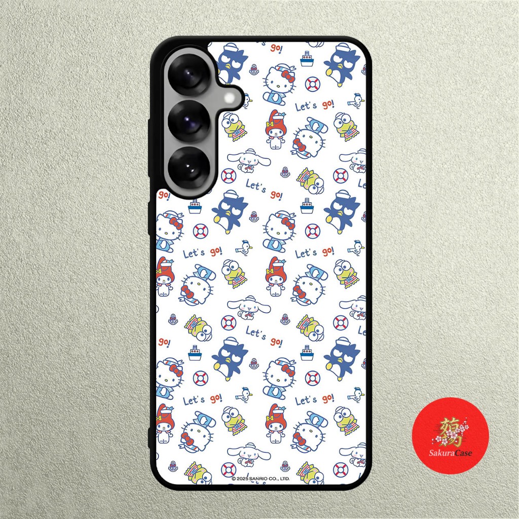 Case SAMSUNG A57 A56 A37 A36 A50 A50 A51 A52 A53 A54 A55 Rubber Softcase Sanrio Kitty Doodle
