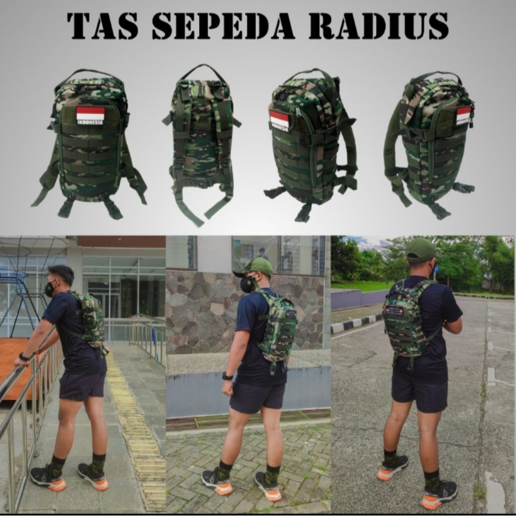 termurah tas sepeda tas punggung sepeda army / tas sepeda pria army 3 rua
