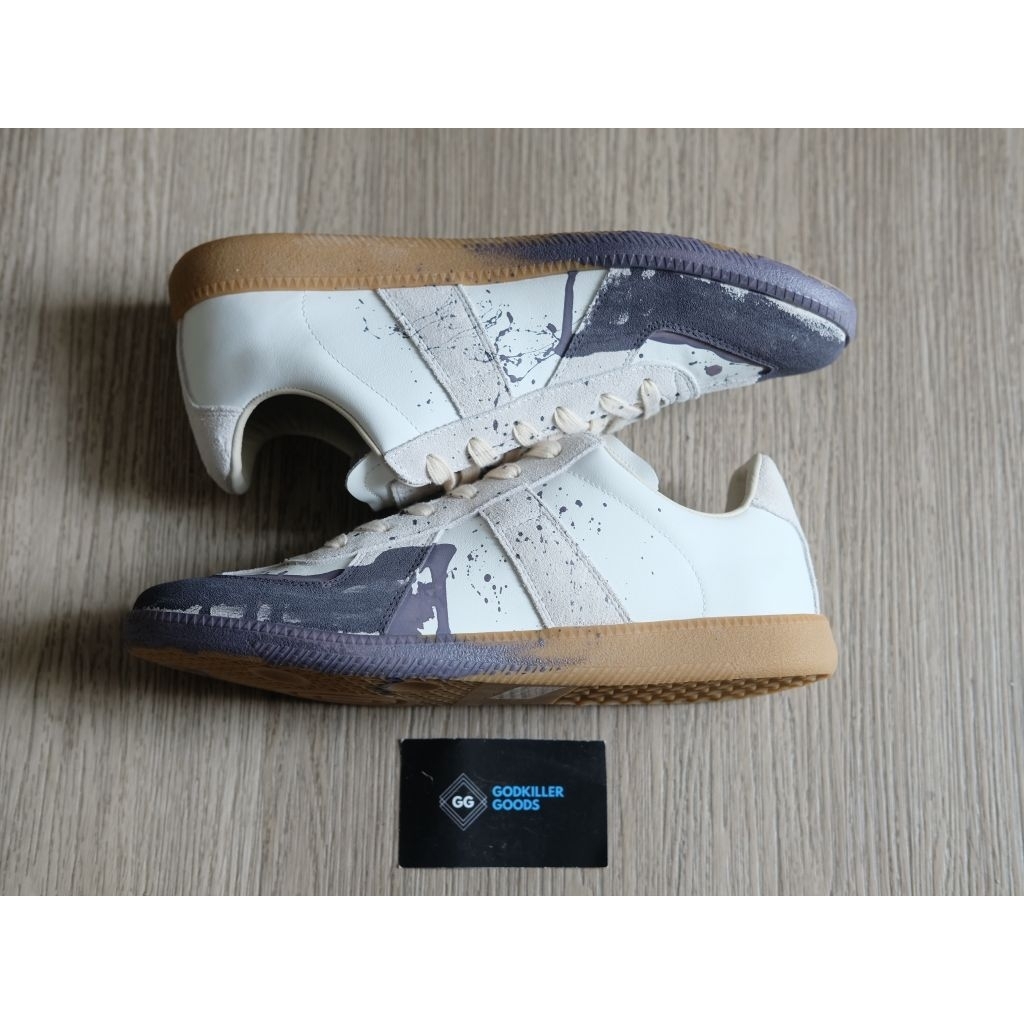 MM Margiela German Army Trainer GATS Grey Paint Splatter