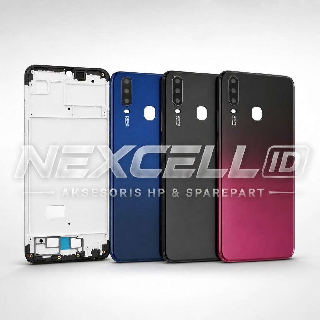 Casing Housing Fullset HP Vivo Y17 1902 1901 Backdoor Bezel + Frame LCD Bekdor Kesing Full Set