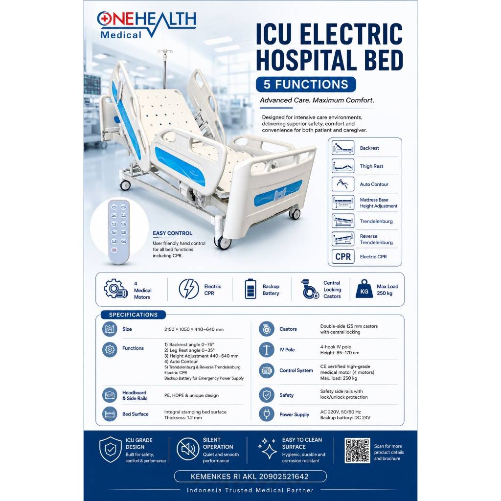 ICU Electric Hospital Bed