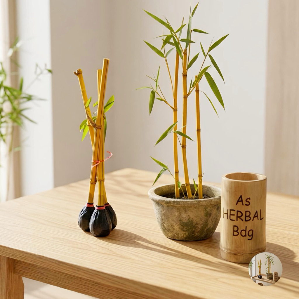 Jual Bibit bambu kuning mini asli-az