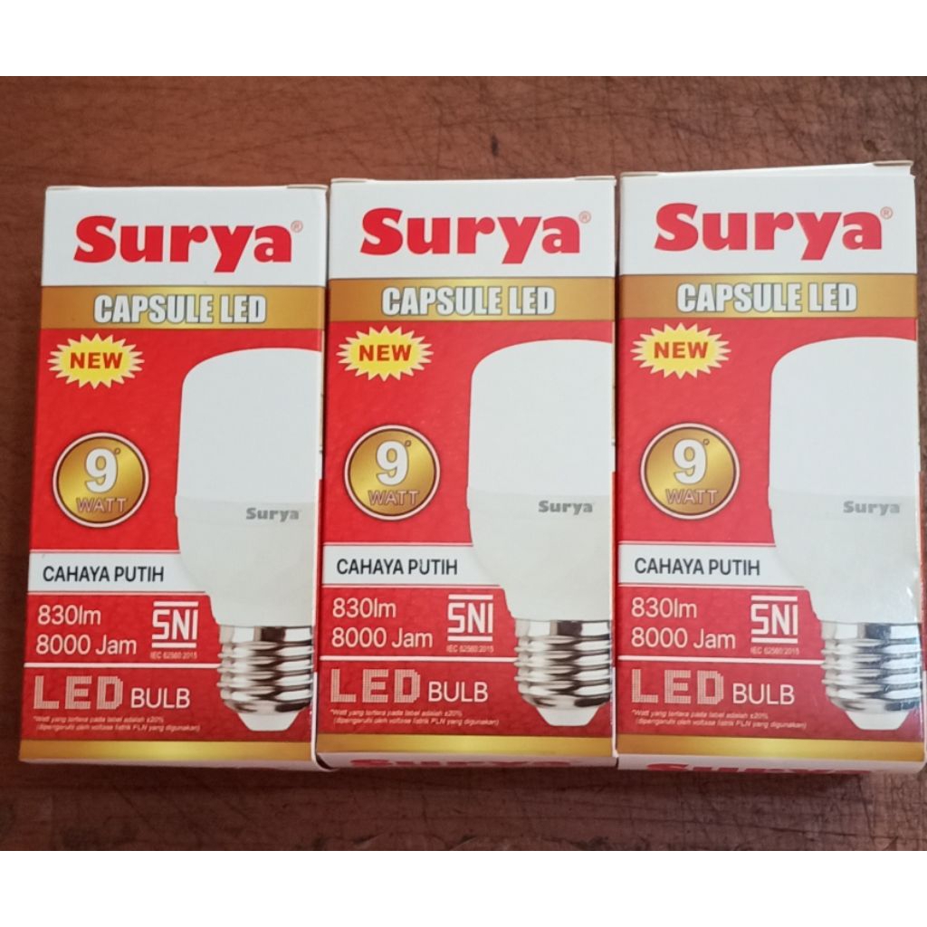 lampu LED 9 Watt surya