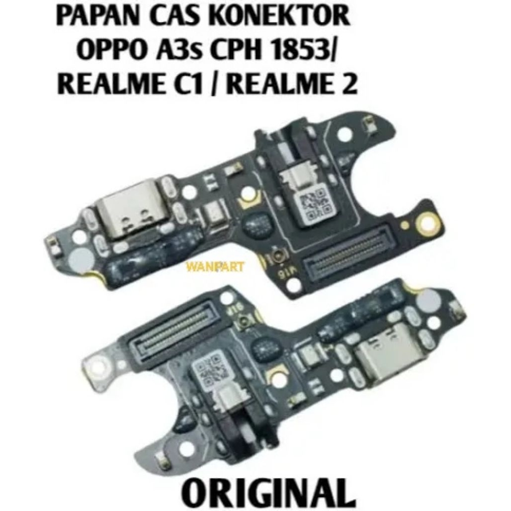 PCB cas realme 2 / konektor cas realme c1 ( full ic )