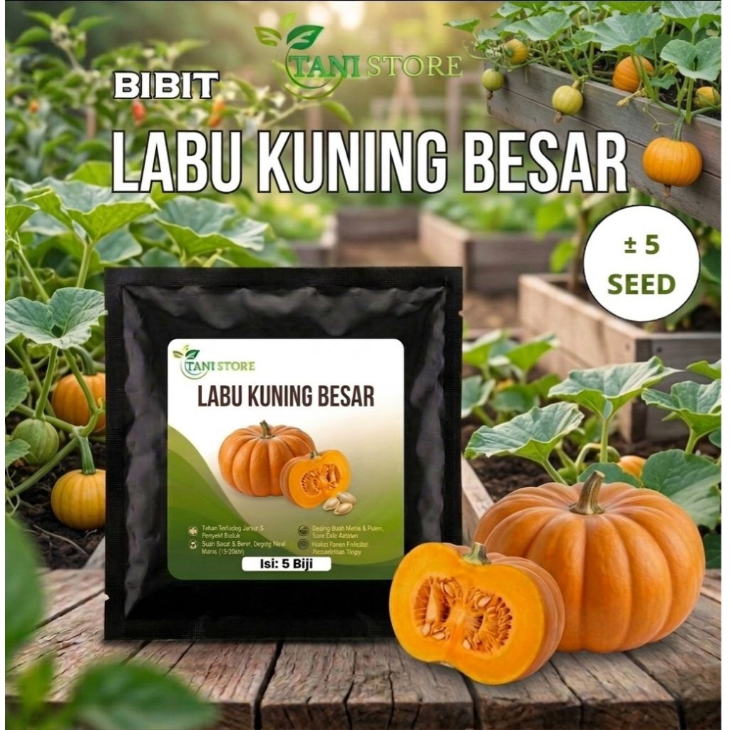 bibit benih labu kuning besar_bibit labu_benih repack