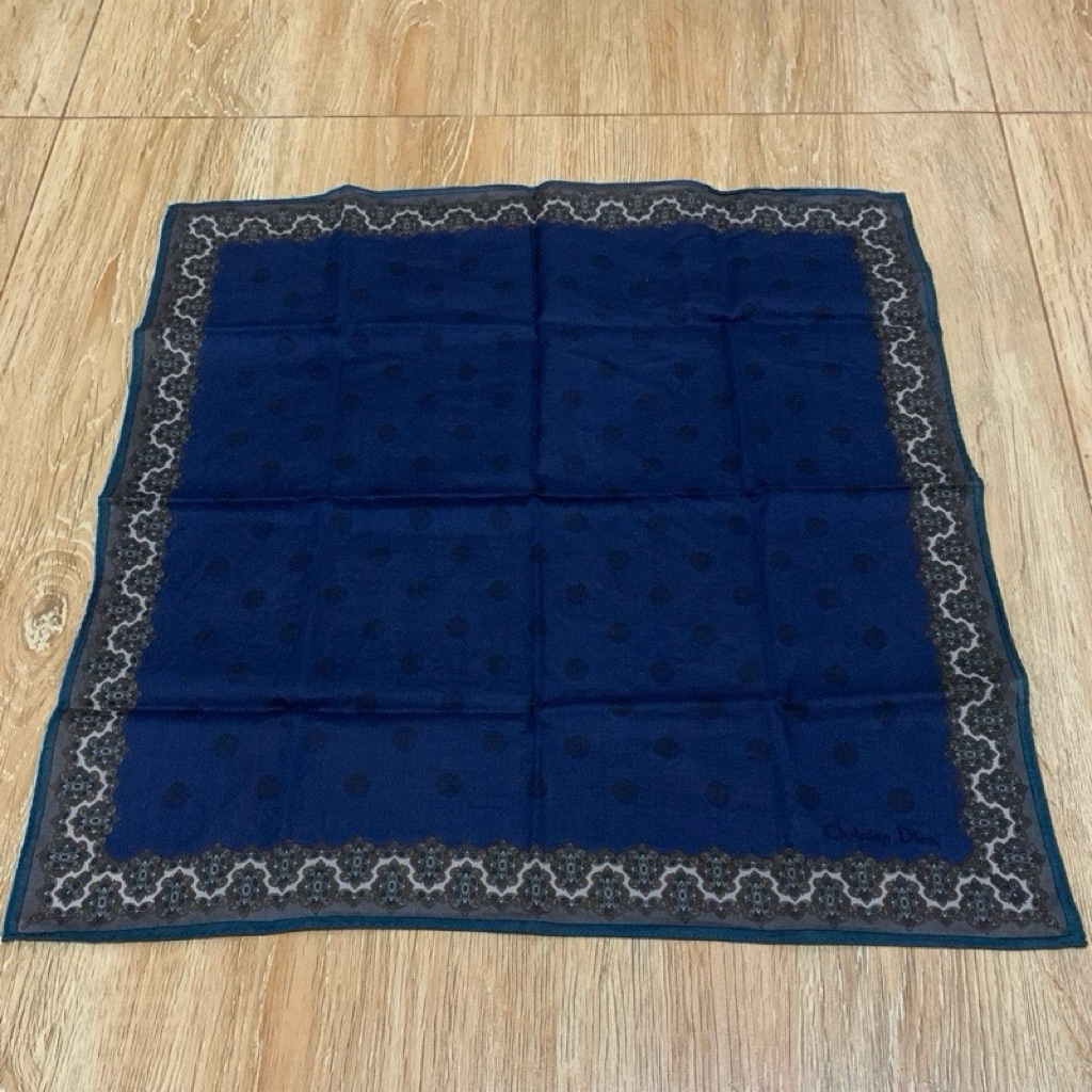 Saputangan Pria Fancy Pattern Motif Abstract Dark Katun Sangat Lembut Very Soft Cotton Import 45 cm 