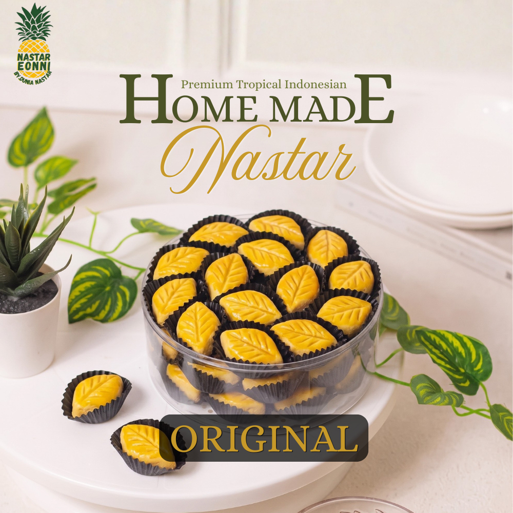 Nastar Original isi Nanas | Premium Bentuk Daun Jumbo | Kue Nastar Lumer by Nastar Eonni