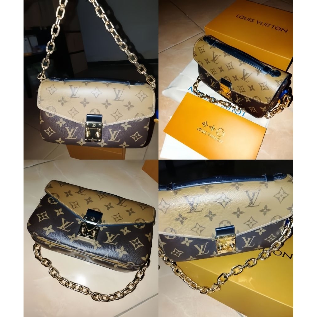 Preloved shoulder bag wanita motif monogram style LV mini bag