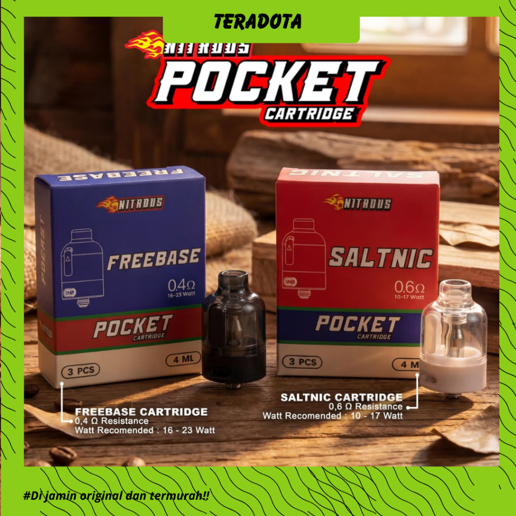 NITROUS POCKET CARTRIDGE 4ML - BY KOKO SARANG 100% AUTHENTIC