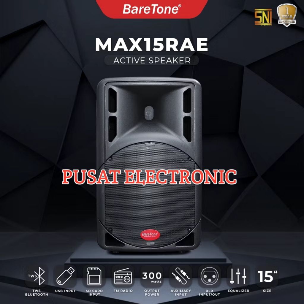 Speaker Aktif Baretone Max15rae Original Speaker 15inch Baretone