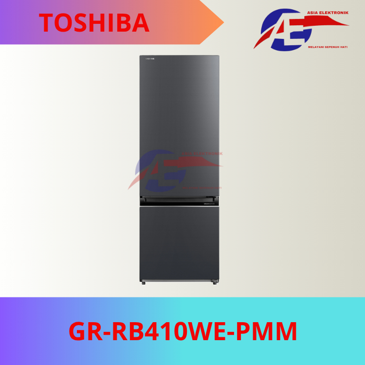 Kulkas Toshiba GR-RB410WE-PMM | Kulkas 2 Pintu | Bottom Freezer