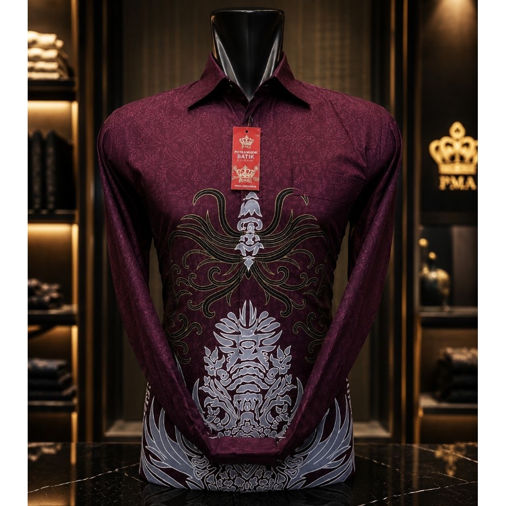 Executive Class Kemeja Batik Pria Lengan Panjang Full Puring – Premium Exclusive
