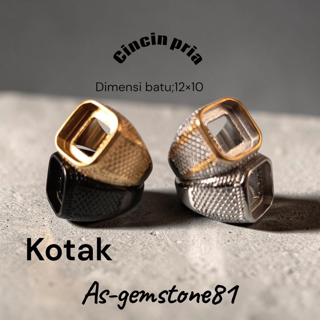 Cincin ring[titanium]kotak 12×10