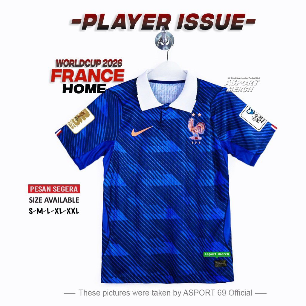 JERSEY player issue Prancis home 2026 worldcup