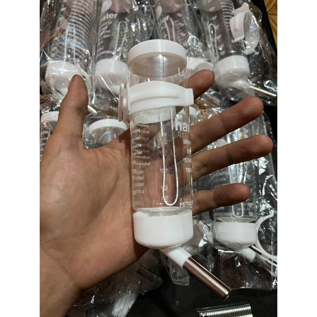 botol minum sugar glider/hamster 125ml warna putih