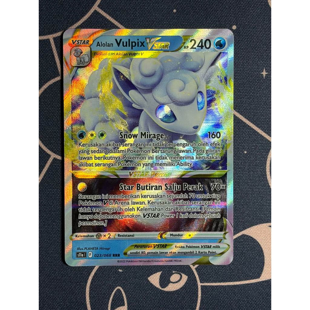 Alolan Vulpix VSTAR [023/068] (Arkana Memuncak) - Pokemon TCG