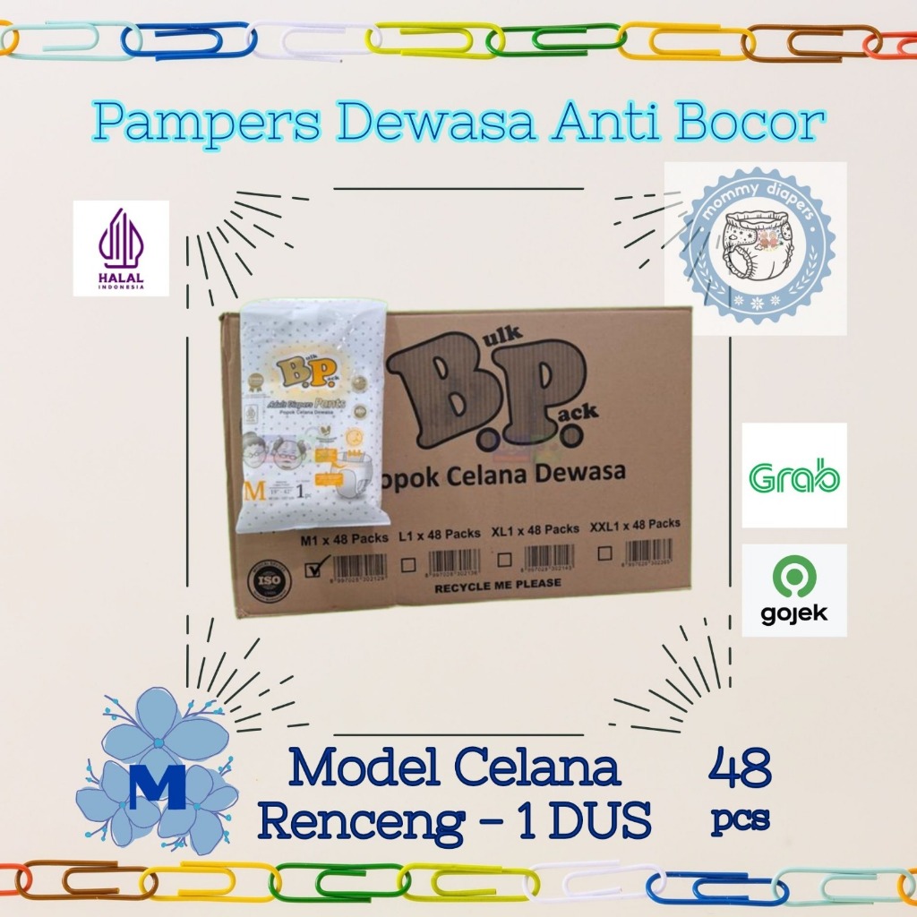 BP Pants Pampers Dewasa model celana Size M
