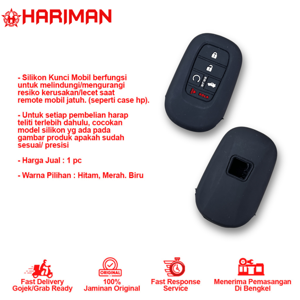 Silikon Kunci Remote Mobil HRV 2022 (Full Cover)