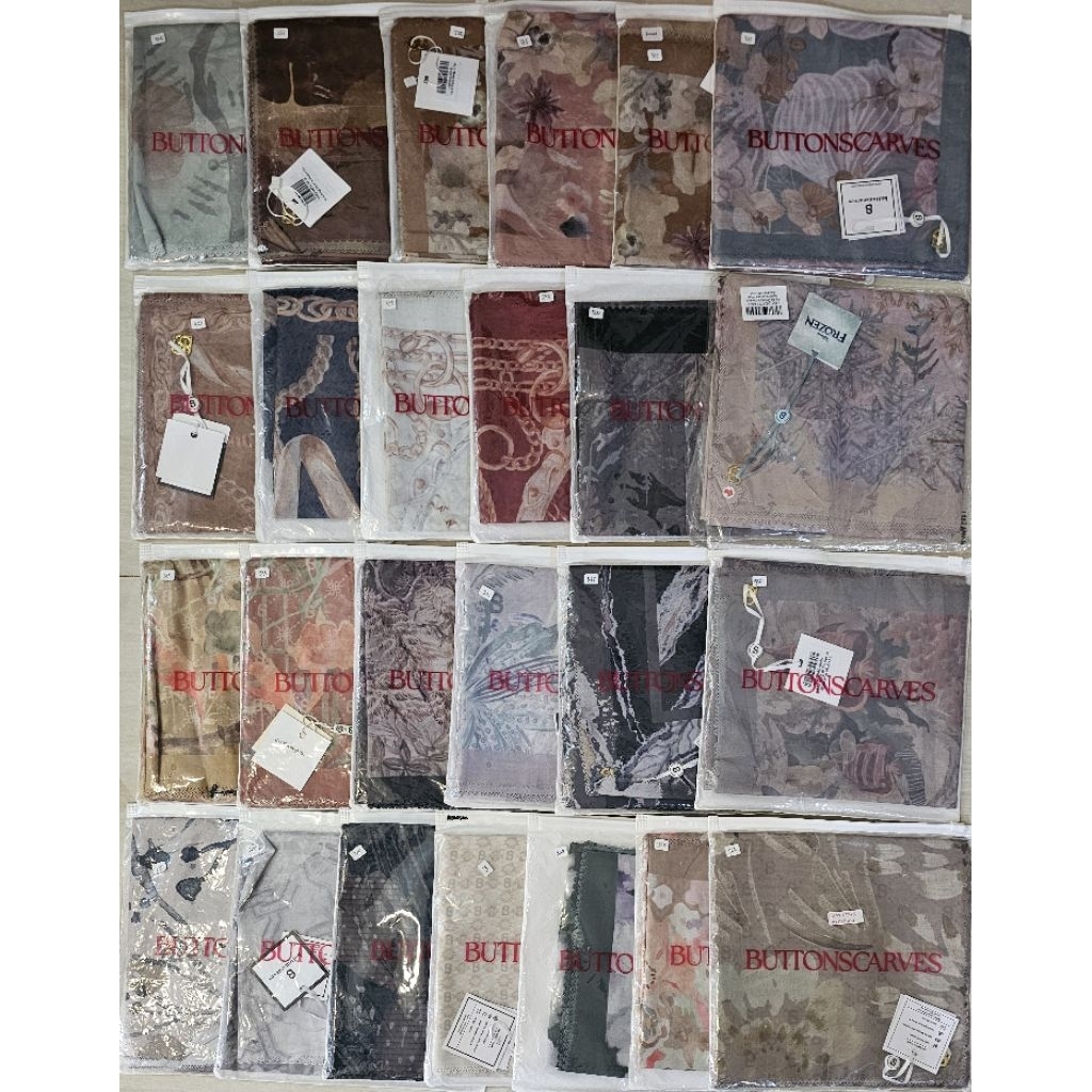 Buttonscarves WAREHOUSE RARE ITEM  Song Of The Sea Algae || Frozen Black || Holiday Black || Le Cost