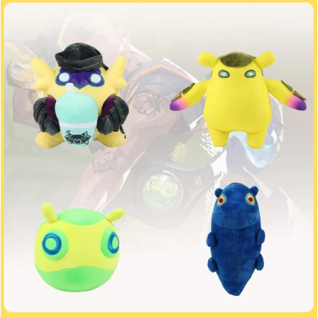Boneka Game VALORANT Figure Gekko Pet Wingman Boneka Kawaii Mainan Periferal Lembut