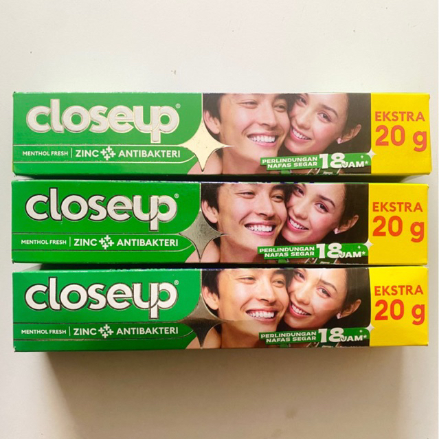 Closeup 160g+ Extra 20g Pasta Gigi Menthol Fresh