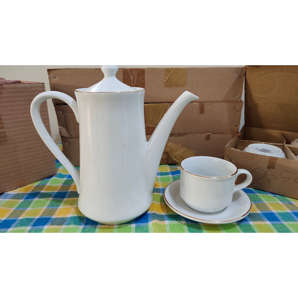 Sango Premium Tea Set Teapot-Cup-Saucer Cangkir &Teko Teh