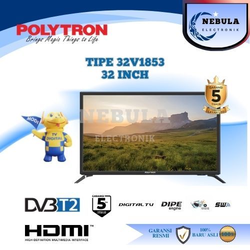 DIGITAL TV 32 INCH POLYTRON / DIGITAL TV POLYTRON 32 INCH NEW SERIES