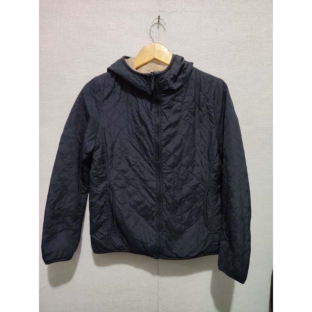 Hoodie quilted Uniqlo inner sherpa