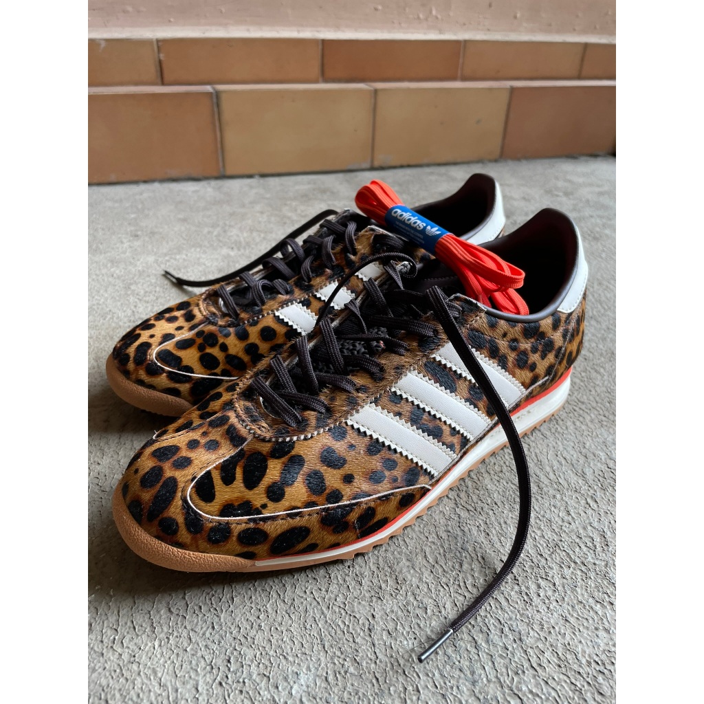 [LIKE NEW] Sepatu Adidas SL 72 Leopard Pony Hair Original Size 40