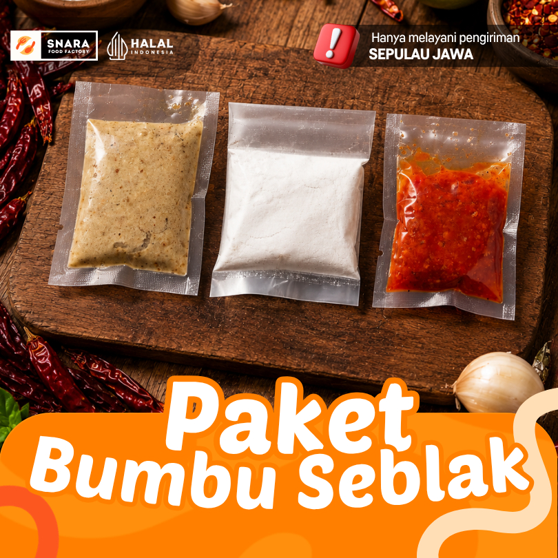Paket Bumbu Seblak 1 Porsi Bumbu Basah Bubuk Sambal Seblak Pedas Premium Halal