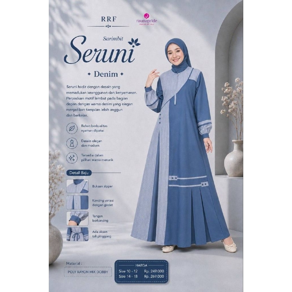 abaya remaja rauna seruni